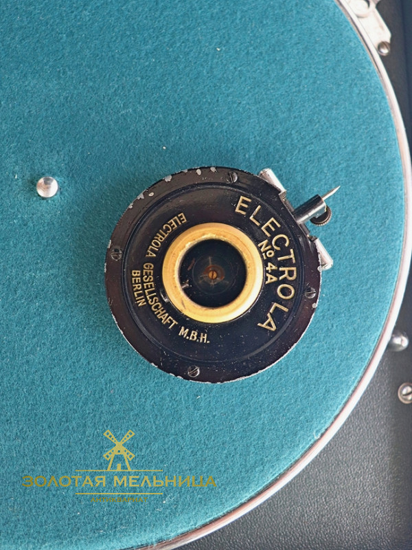 Патефон антикварный модель Electrola LB 106 с накопителем для пластинок, Германия 3-й рейх